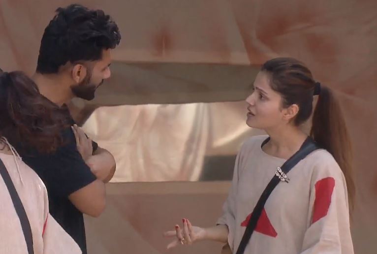 Rahul and Rubina in Bigg Boss 14. (Colors)