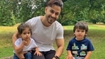 Kunal Kemmu with Taimur and Inaaya. Kunal Kemmu with Taimur and Inaaya.