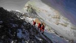 Members of a Chinese surveying team head for the summit of Mount Everest. (AP File Photo ) Members of a Chinese surveying team head for the summit of Mount Everest. (AP File Photo )