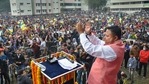 Gorkhaland Territorial Administration (GTA) Chairman Anit Thapa during a rally at Sukna in Siliguri in December 2020.(PTI) Gorkhaland Territorial Administration (GTA) Chairman Anit Thapa during a rally at Sukna in Siliguri in December 2020.(PTI)