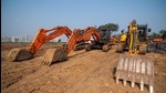 Metro Kanjurmarg car shed site. (Pratik Chorge/HT PHOTO) Metro Kanjurmarg car shed site. (Pratik Chorge/HT PHOTO)