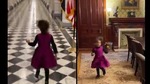 The image shows Leela running around the White House.(Instagram/@meena) The image shows Leela running around the White House.(Instagram/@meena)