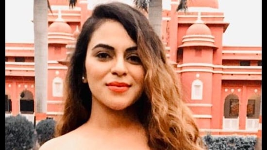 Actor Sameeksha Gaur during her visit to Lucknow for shoot of OTT series ‘The Prayag Raj’ (Sourced) Actor Sameeksha Gaur during her visit to Lucknow for shoot of OTT series ‘The Prayag Raj’ (Sourced)
