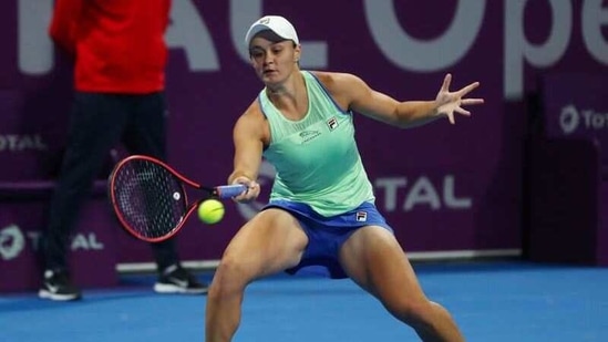 Australia's Ashleigh Barty in action(REUTERS)