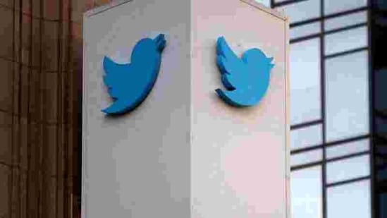 A Twitter logo is seen outside the company headquarters in San Francisco, California, US. (Reuters Photo)(REUTERS)