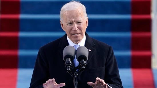 FILE - In this Wednesday, Jan. 20, 2021 file photo, President Joe Biden speaks during the 59th Presidential Inauguration at the U.S. Capitol in Washington. he Biden administration is taking quick steps to keep the United States in the World Health Organization, part of his ambition to launch a full-throttle effort to fight the COVID-19 pandemic. Just hours before Wednesday’s inauguration, the Biden-Harris transition team announced its plans to “take action” to halt a U.S. withdrawal begun under Trump and work with partners to reform WHO and support its response to the coronavirus outbreak. (AP Photo/Patrick Semansky, file)(AP)