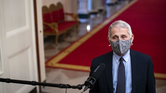 Anthony Fauci, director of the National Institute of Allergy and Infectious Diseases, wears a protective mask(Bloomberg File Photo) Anthony Fauci, director of the National Institute of Allergy and Infectious Diseases, wears a protective mask(Bloomberg File Photo)