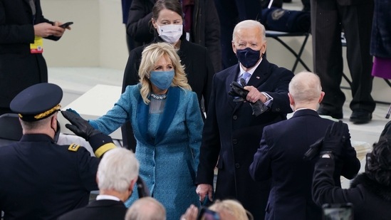Biden on Wednesday signed 17 executive orders memorandums and proclamations including ending the Muslim travel ban.(AFP) Biden on Wednesday signed 17 executive orders memorandums and proclamations including ending the Muslim travel ban.(AFP)