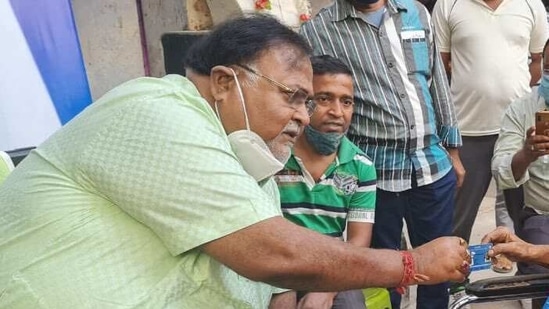 TMC secretary-general Partha Chatterjee alleged that people are being forced to vote for a particular political party. (@itspcofficial/Twitter) TMC secretary-general Partha Chatterjee alleged that people are being forced to vote for a particular political party. (@itspcofficial/Twitter)