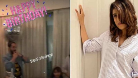 Ayushmann Khurrana and his family celebrated Tahira Kashyap's birthday. Ayushmann Khurrana and his family celebrated Tahira Kashyap's birthday.