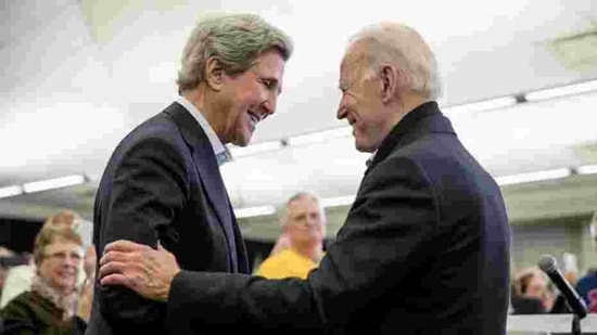 Kerry praised Europe’s policies on tackling climate and blasted Trump’s stance as “reckless” and embarrassing.(AP) Kerry praised Europe’s policies on tackling climate and blasted Trump’s stance as “reckless” and embarrassing.(AP)