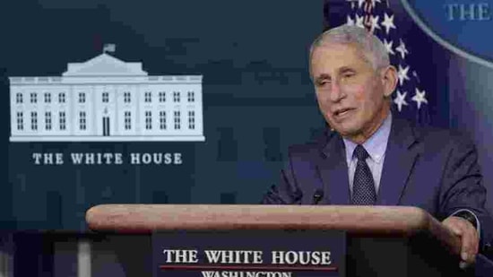 Dr. Anthony Fauci, director of the National Institute of Allergy and Infectious Diseases, speaks during a briefing with the coronavirus task force at the White House in Washington, Thursday, Nov. 19, 2020. (AP Photo/Susan Walsh) Dr. Anthony Fauci, director of the National Institute of Allergy and Infectious Diseases, speaks during a briefing with the coronavirus task force at the White House in Washington, Thursday, Nov. 19, 2020. (AP Photo/Susan Walsh)