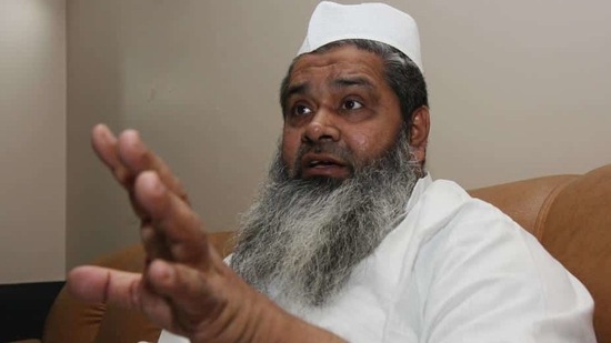 AIUDF chief Badruddin Ajmal and sitting Lok Sabha MP from Dhubri constituency triggered a new controversy with his election speech in the run-up to the Assam Assembly elections(HT PHOTO)
