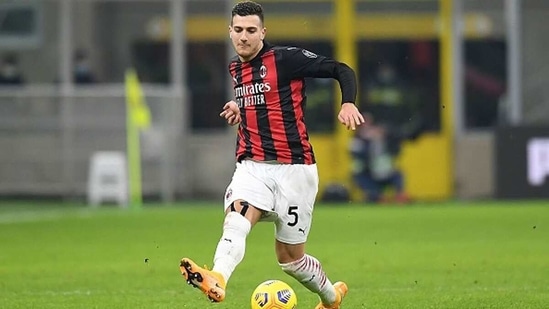 Diogo Dalot of AC Milan in action. (Getty Images.)