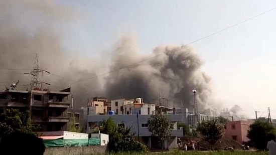 Pune's Mayor Murlidhar Mohol said a call was received at 2.50pm following which 10 fire tenders and at least two extra tankers were rushed to the spot. Pune's Mayor Murlidhar Mohol said a call was received at 2.50pm following which 10 fire tenders and at least two extra tankers were rushed to the spot.