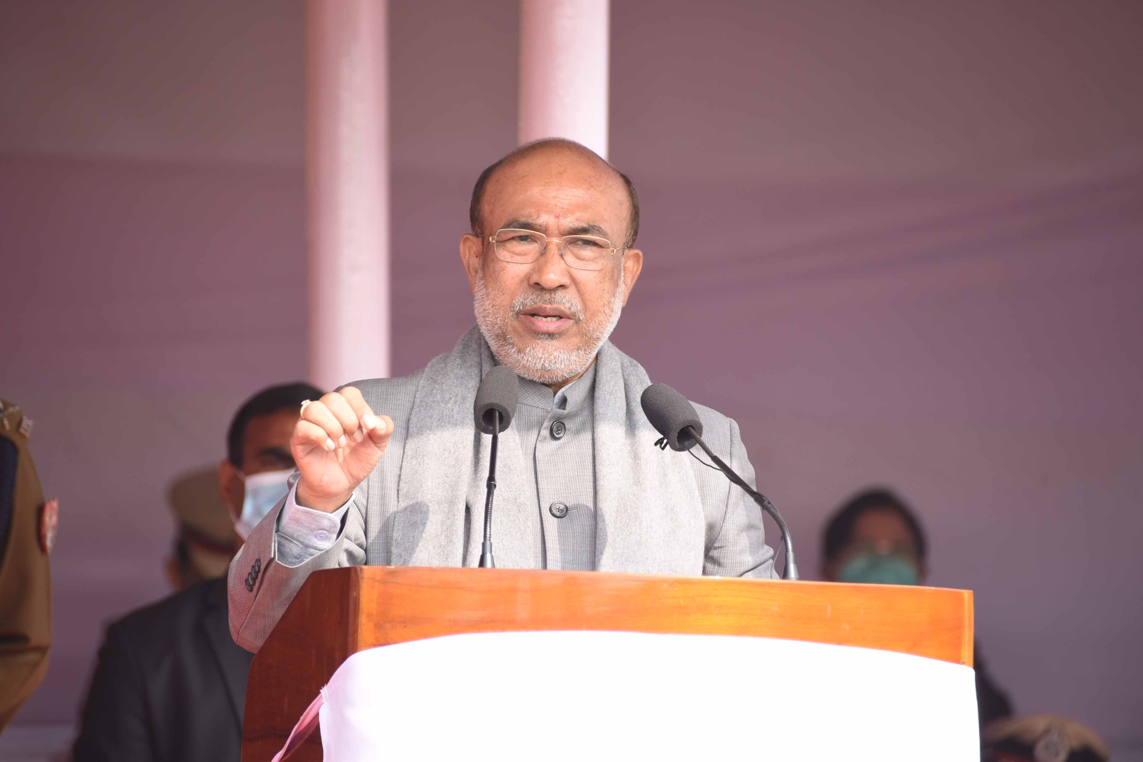 Manipur chief minister N Biren Singh (HT Photo )