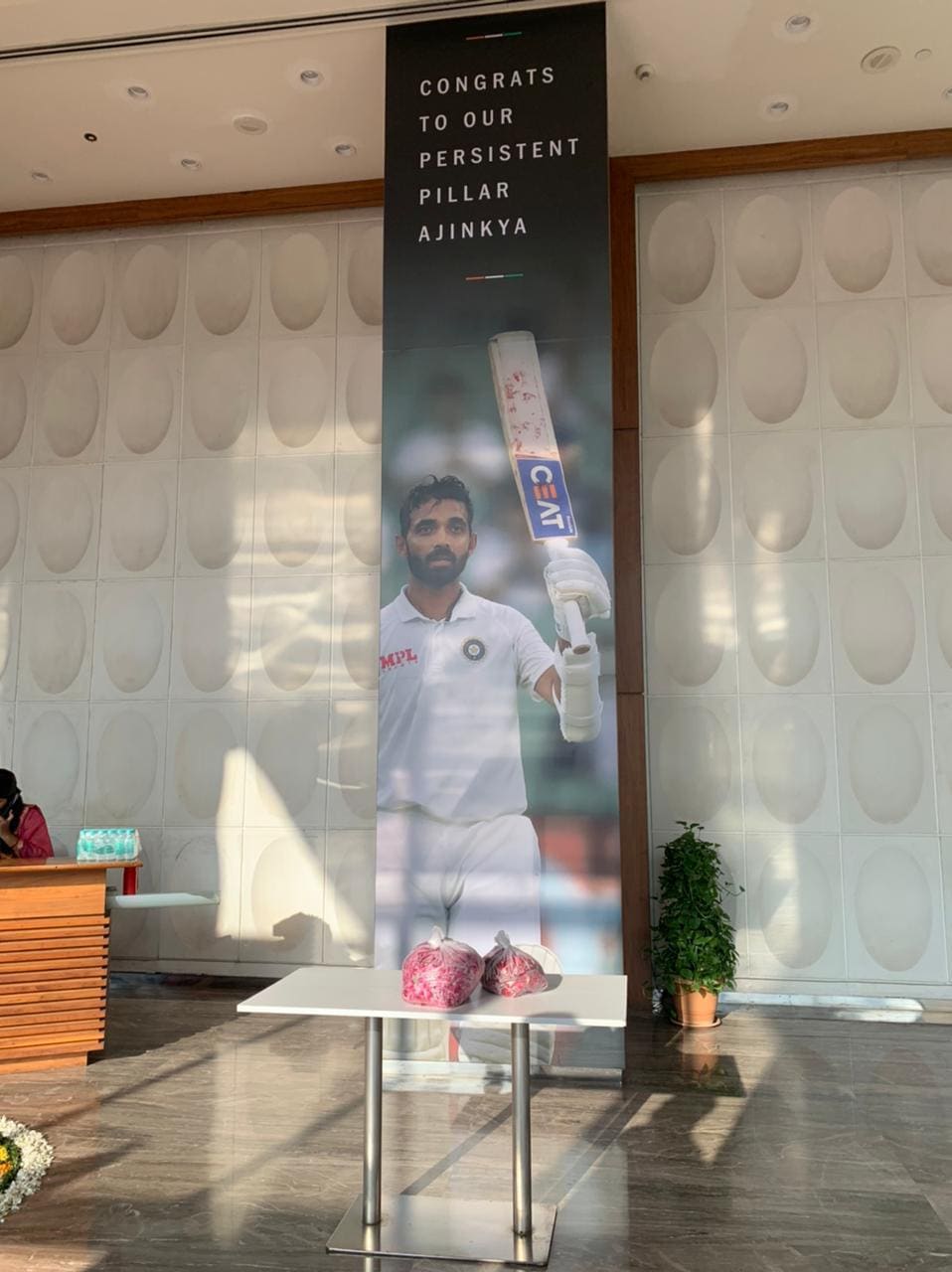 Rahane's welcome in Mumbai