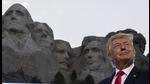 FILE - In this July 3, 2020, file photo, President Donald Trump stands at Mount Rushmore National Memorial, near Keystone, S.D. South Dakota Gov. Kristi Noem says she gave former president Donald Trump a $1,100 bust depicting the president on Mount Rushmore last year because she knew it was something he wanted to receive. The gift was presented to Trump when he visited South Dakota on Friday, July 3, 2020 for an Independence Day fireworks celebration. (AP Photo/Alex Brandon, File) (AP) FILE - In this July 3, 2020, file photo, President Donald Trump stands at Mount Rushmore National Memorial, near Keystone, S.D. South Dakota Gov. Kristi Noem says she gave former president Donald Trump a $1,100 bust depicting the president on Mount Rushmore last year because she knew it was something he wanted to receive. The gift was presented to Trump when he visited South Dakota on Friday, July 3, 2020 for an Independence Day fireworks celebration. (AP Photo/Alex Brandon, File) (AP)