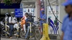 The increase comes after the price remained constant for two days in the city. (Satyabrata Tripathy/HT Photo) The increase comes after the price remained constant for two days in the city. (Satyabrata Tripathy/HT Photo)