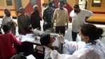 A Brihanmumbai Municipal Corporation (BMC) health worker collects a swab sample from a passenger at Dadar Station in Mumbai on January 19. Maharashtra on January 21 crossed the 2 million mark for Covid-19 cases, 319 days since the first infection was detected on March 9, 2020. A Brihanmumbai Municipal Corporation (BMC) health worker collects a swab sample from a passenger at Dadar Station in Mumbai on January 19. Maharashtra on January 21 crossed the 2 million mark for Covid-19 cases, 319 days since the first infection was detected on March 9, 2020.