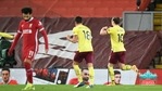 Burnley's Ashley Barnes, right, runs to celebrate his goal during the English Premier League soccer match between Liverpool and Burnley in Liverpool, England, (AP) Burnley's Ashley Barnes, right, runs to celebrate his goal during the English Premier League soccer match between Liverpool and Burnley in Liverpool, England, (AP)