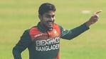 Bangladesh off-spinner Mehidy Hasan(Twitter/ICC) Bangladesh off-spinner Mehidy Hasan(Twitter/ICC)