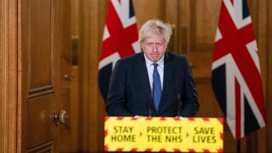 Boris Johnson also signalled the lockdown could last until summer.(AP)