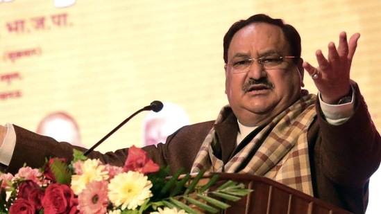 Bharatiya Janata Party National President J P Nadda addresses the party's Booth Sammelan, in Lucknow on Friday. (ANI Photo) Bharatiya Janata Party National President J P Nadda addresses the party's Booth Sammelan, in Lucknow on Friday. (ANI Photo)