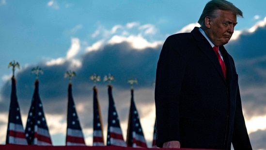 Shortly before the Jan. 6 insurrection, Trump told thousands of his supporters at a rally near the White House to “fight like hell” against the election results.(AFP) Shortly before the Jan. 6 insurrection, Trump told thousands of his supporters at a rally near the White House to “fight like hell” against the election results.(AFP)