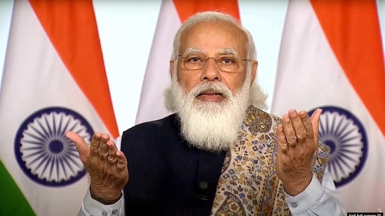 The Prime Minister said that today's India is not afraid of working on experiments for solving problems.(PTI) The Prime Minister said that today's India is not afraid of working on experiments for solving problems.(PTI)