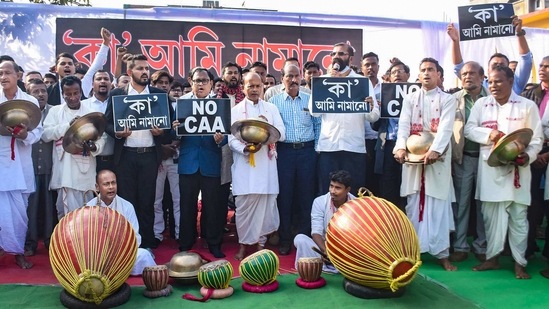 AASU, which spearheaded the anti-CAA protests in the state in December 2019 and also last month, launched a 3-day protest against the legislation beginning Friday. (PTI PHOTO) (Image used for representation). AASU, which spearheaded the anti-CAA protests in the state in December 2019 and also last month, launched a 3-day protest against the legislation beginning Friday. (PTI PHOTO) (Image used for representation).