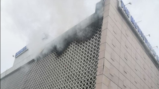 A fire broke out in the Institution of Engineers building located at Bahadur Shah Zafar Marg near ITO in central Delhi on Friday morning. (Source: Delhi Fire Services) A fire broke out in the Institution of Engineers building located at Bahadur Shah Zafar Marg near ITO in central Delhi on Friday morning. (Source: Delhi Fire Services)