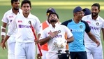 Rishabh Pant (centre) and Shubman Gill celebrate moments after India’s victory.(HT_PRINT) Rishabh Pant (centre) and Shubman Gill celebrate moments after India’s victory.(HT_PRINT)