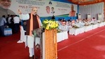 Home minister Amit Shah launched the scheme for the CAPF jawans on the occasion of the birth anniversary of Netaji Subash Chandra Bose in Guwahati.(ANI Photo) Home minister Amit Shah launched the scheme for the CAPF jawans on the occasion of the birth anniversary of Netaji Subash Chandra Bose in Guwahati.(ANI Photo)