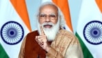 Prime Minister Narendra Modi during a video conference in New Delhi. (ANI) Prime Minister Narendra Modi during a video conference in New Delhi. (ANI)