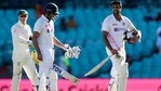Not out batsman India's Ravichandran Ashwin, right, and Hanuma Vihari walk from the field.(AP) Not out batsman India's Ravichandran Ashwin, right, and Hanuma Vihari walk from the field.(AP)