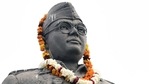 A statue of Indian nationalist leader Netaji Subhash Chandra Bose is pictured with a garland, as supporters celebrated his 125th birth anniversary, in Amritsar.(AP) A statue of Indian nationalist leader Netaji Subhash Chandra Bose is pictured with a garland, as supporters celebrated his 125th birth anniversary, in Amritsar.(AP)