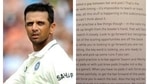 Rahul Dravid and his email to Kevin Pietersen Rahul Dravid and his email to Kevin Pietersen