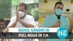 Rahul Gandhi held a roadshow in Coimbatore (ANI) Rahul Gandhi held a roadshow in Coimbatore (ANI)