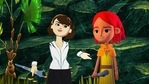 This image released by Baobab Studios shows an avatar representing actress Daisy Ridley, left, with her character, Magda, at the virtual reality premiere of her short film "Baba Yaga." It’s being called the first ever VR movie premiere. And consumers can experience the premiere space and the film now through Oculus Quest. (Baobab Studios via AP)(AP) This image released by Baobab Studios shows an avatar representing actress Daisy Ridley, left, with her character, Magda, at the virtual reality premiere of her short film "Baba Yaga." It’s being called the first ever VR movie premiere. And consumers can experience the premiere space and the film now through Oculus Quest. (Baobab Studios via AP)(AP)