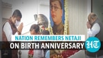 President, PM pay tribute to Subhash Chandra Bose on his 125th birth anniversary President, PM pay tribute to Subhash Chandra Bose on his 125th birth anniversary