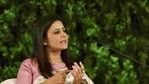 Trinamool Congress MP Mahua Moitra accused the BJP of violating all sanctity of a secular government. (Sanjeev Verma/HT PHOTO) Trinamool Congress MP Mahua Moitra accused the BJP of violating all sanctity of a secular government. (Sanjeev Verma/HT PHOTO)