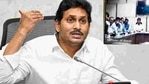 Andhra Pradesh chief minister YS Jagan Mohan Reddy also announced several development projects from inside the temple premises.(PTI) Andhra Pradesh chief minister YS Jagan Mohan Reddy also announced several development projects from inside the temple premises.(PTI)