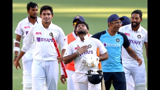Rishabh Pant (centre) and Shubman Gill celebrate moments after India’s victory at the Gabba in Brisbane. India’s win, and the way India won, will also redefine how the world views Tests. (PTI) Rishabh Pant (centre) and Shubman Gill celebrate moments after India’s victory at the Gabba in Brisbane. India’s win, and the way India won, will also redefine how the world views Tests. (PTI)