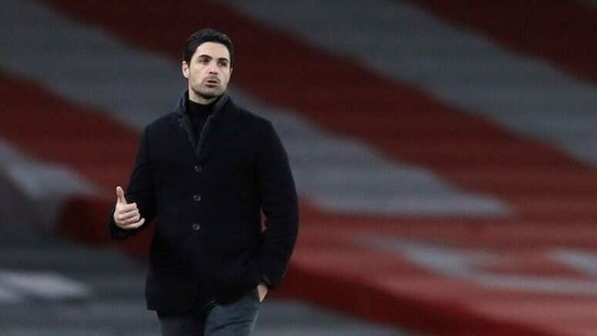 FILE PHOTO: Arsenal manager Mikel Arteta. (Pool via REUTERS)