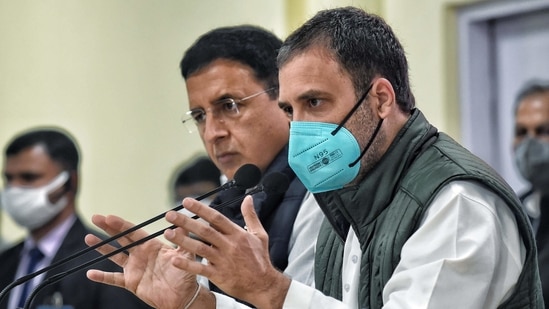 Congress leader Rahul Gandhi addressing media at AICC HQ in New Delhi. (ANI) Congress leader Rahul Gandhi addressing media at AICC HQ in New Delhi. (ANI)
