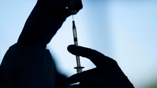 The UK, which has Europe’s deadliest coronavirus outbreak, adopted the policy in order to give as many people as possible a first dose of vaccine quickly.(AP) The UK, which has Europe’s deadliest coronavirus outbreak, adopted the policy in order to give as many people as possible a first dose of vaccine quickly.(AP)