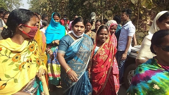 Basanti Hembram said she had not been forced to walk by the villagers.(HT Photo) Basanti Hembram said she had not been forced to walk by the villagers.(HT Photo)