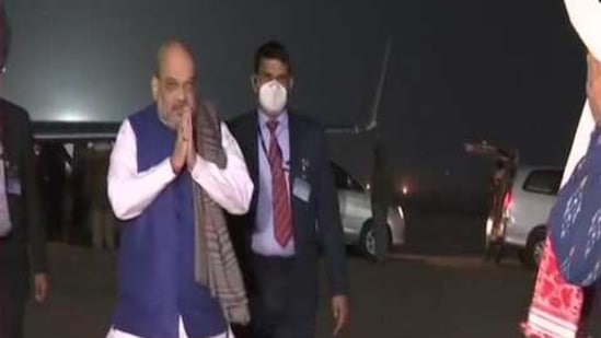 Shah, on January 24, will hold two public meetings in Assam, which is scheduled to go to the polls later this year.(ANI/Twitter)