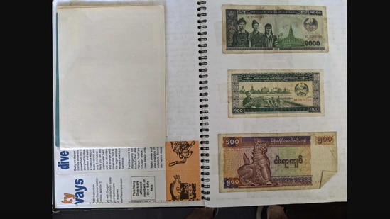 In a cupboard of a rental apartment in a suburb of Melbourne, Yarraville, a man named David Ryan found a travel journal written mostly from 1999-2000.(Reddit/@DoubleRiver) In a cupboard of a rental apartment in a suburb of Melbourne, Yarraville, a man named David Ryan found a travel journal written mostly from 1999-2000.(Reddit/@DoubleRiver)